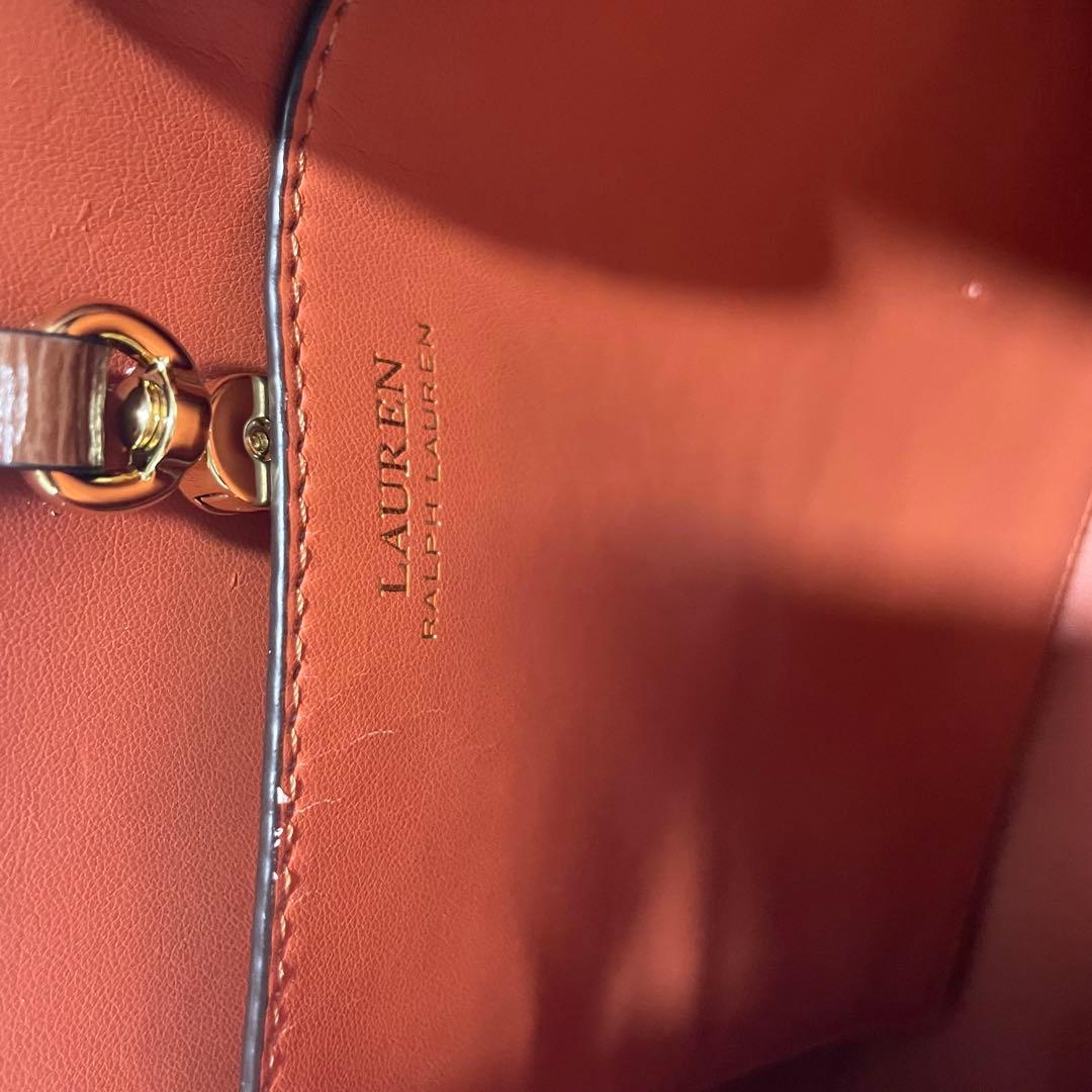 ローレンラルフローレン 2way ハンドバッグ ブラウン 保存袋付