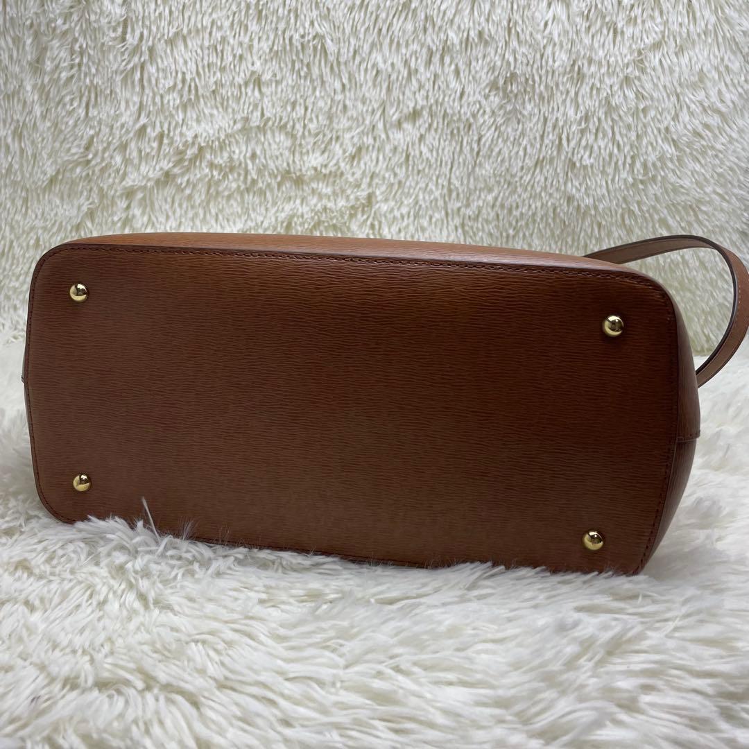 ローレンラルフローレン 2way ハンドバッグ ブラウン 保存袋付