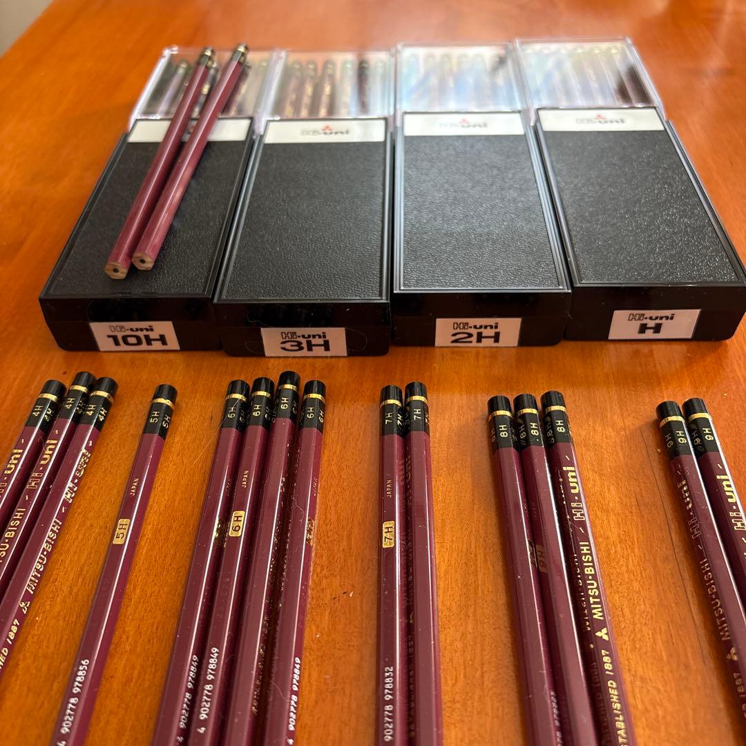 格安！三菱鉛筆 Hi-uni 鉛筆セット 全152本　デッサン 美大受験