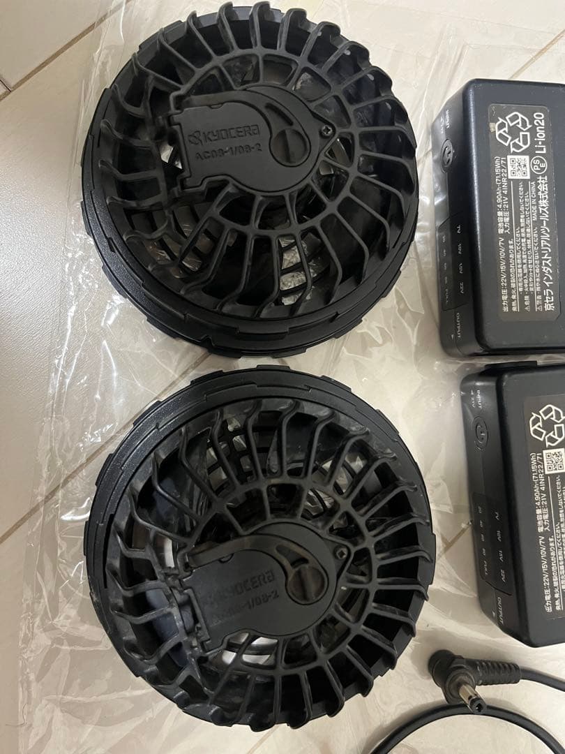 バートル エアークラフトファン+バッテリー ２個　2024年モデル 22ボルト