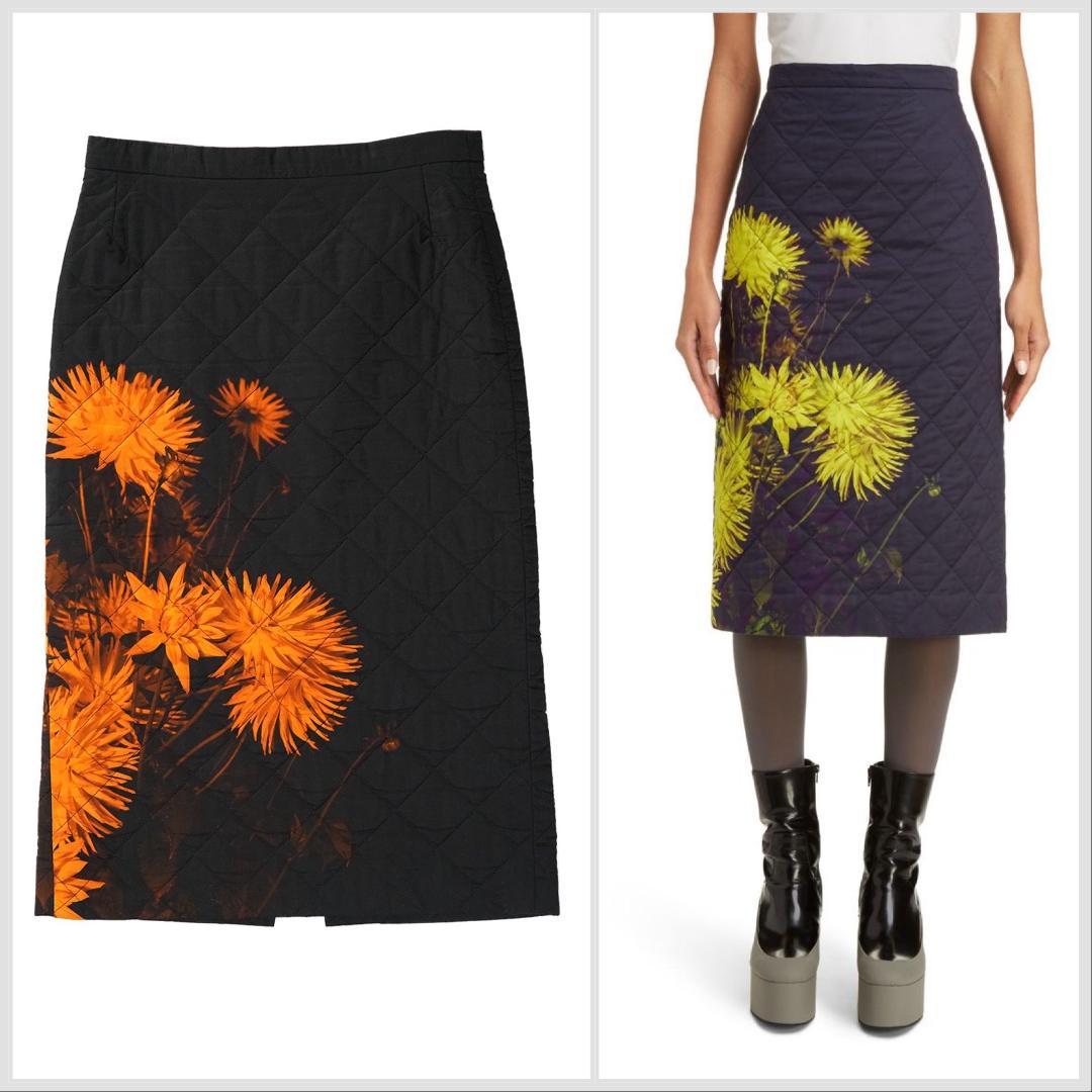 ベルギー製 DRIES VAN NOTEN フラワー キルティング スカート