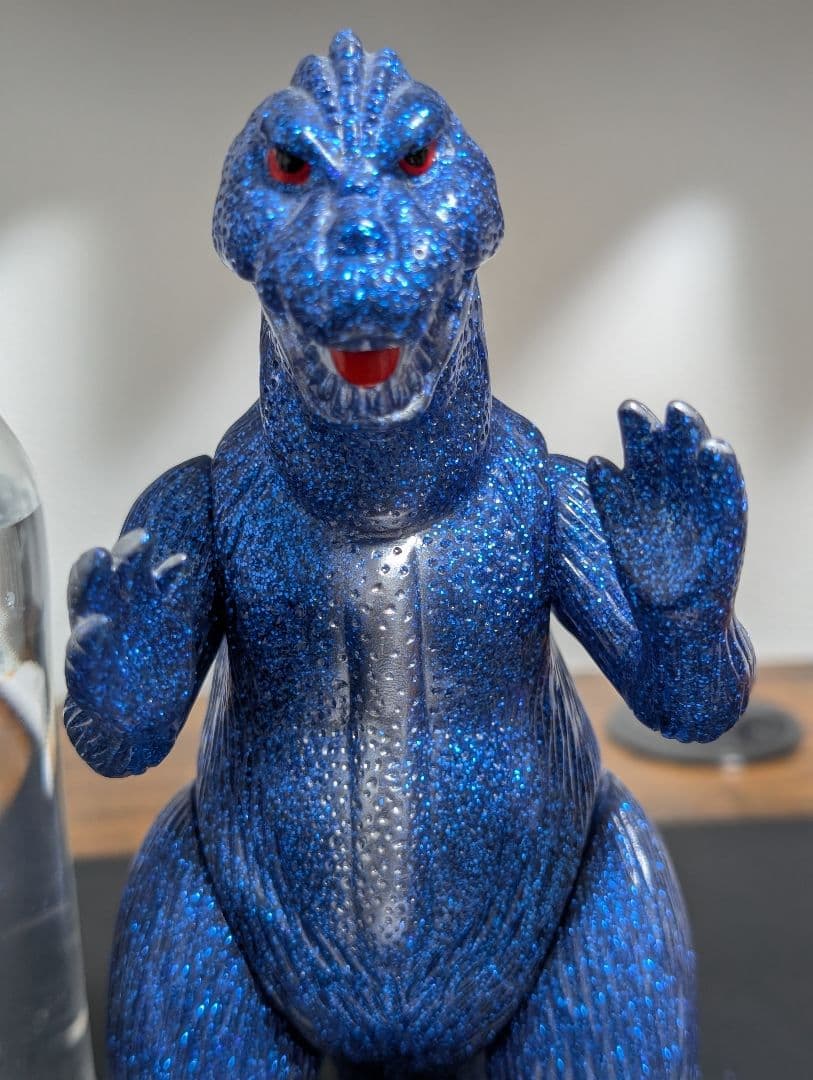 ゴジラ ソフビ マルサン Godzilla 1964 Blue Glitter