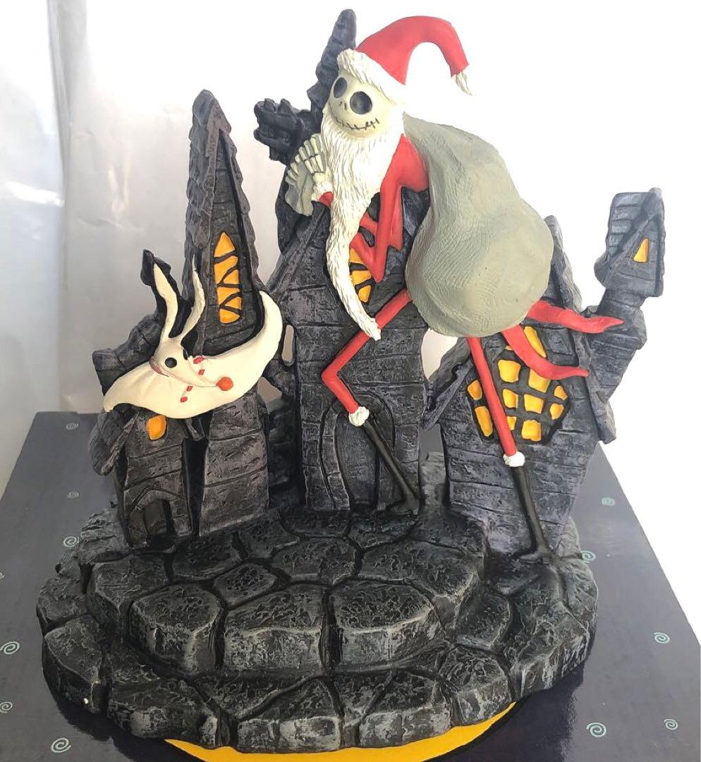 美品 ナイトメア・ビフォア・クリスマス サンタジャック&ゼロ レジンフィギュア
