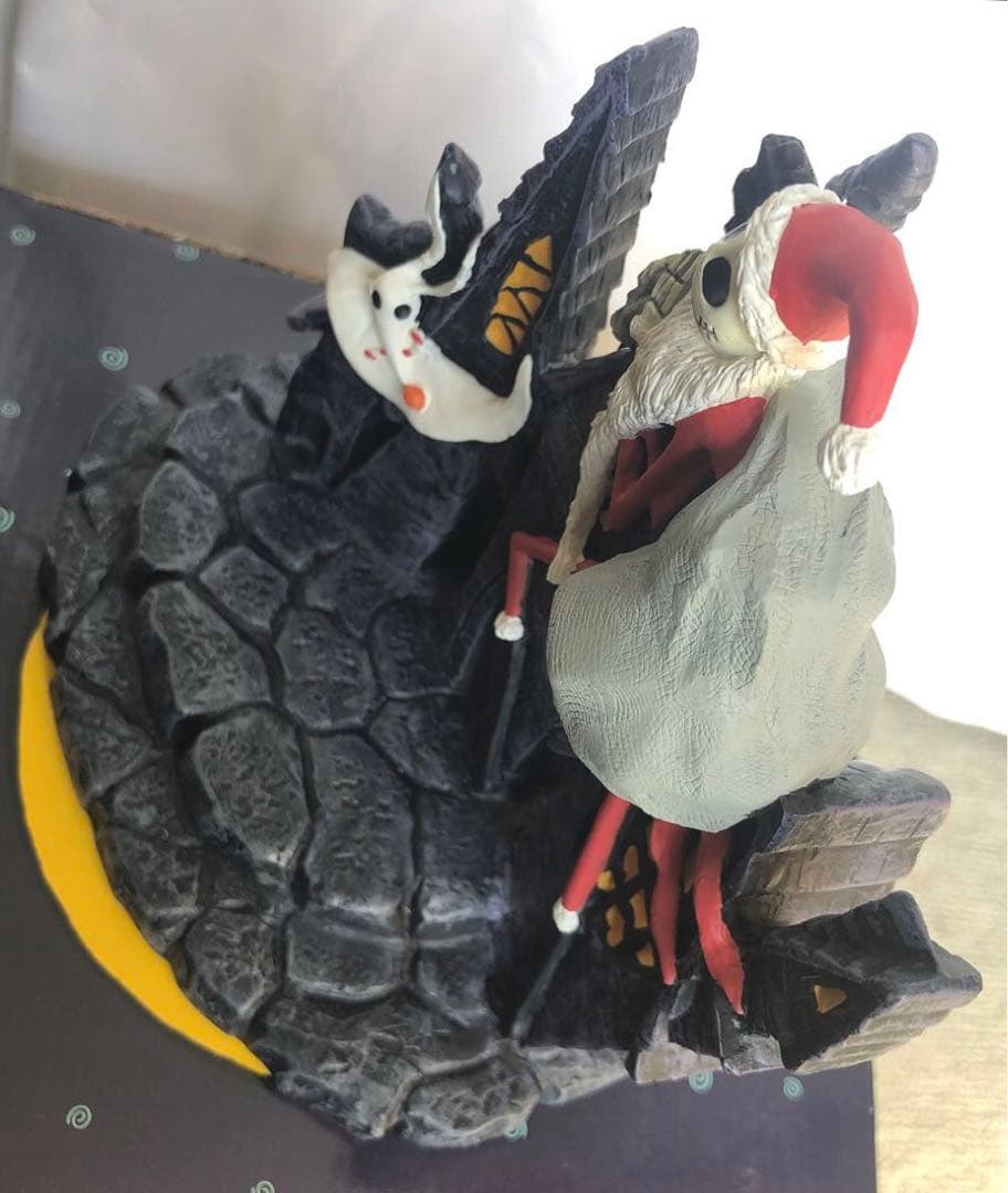 美品 ナイトメア・ビフォア・クリスマス サンタジャック&ゼロ レジンフィギュア