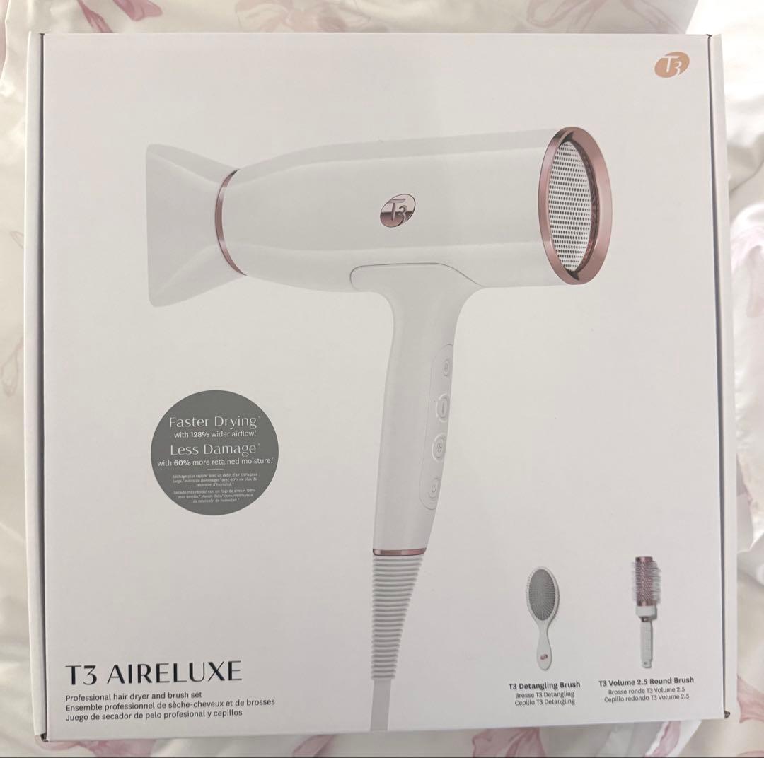T3 Aireluxe ヘアドライヤー ホワイト アメリカ 海外対応 新品未使用