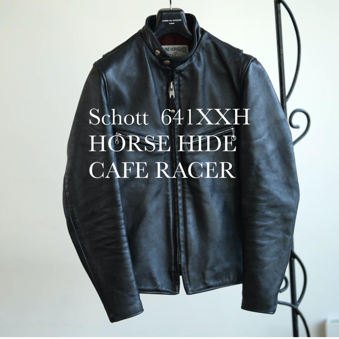Schott ホースハイド レザー ライダース ジャケット 641XXH