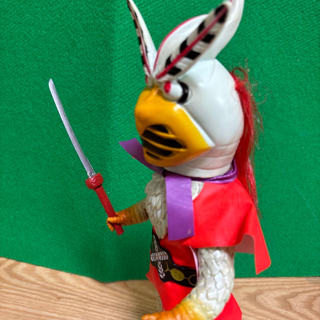 バンダイ　変身忍者嵐　ソフビ　面取れ　1972年　当時物　刀レプリカ　石森章太郎