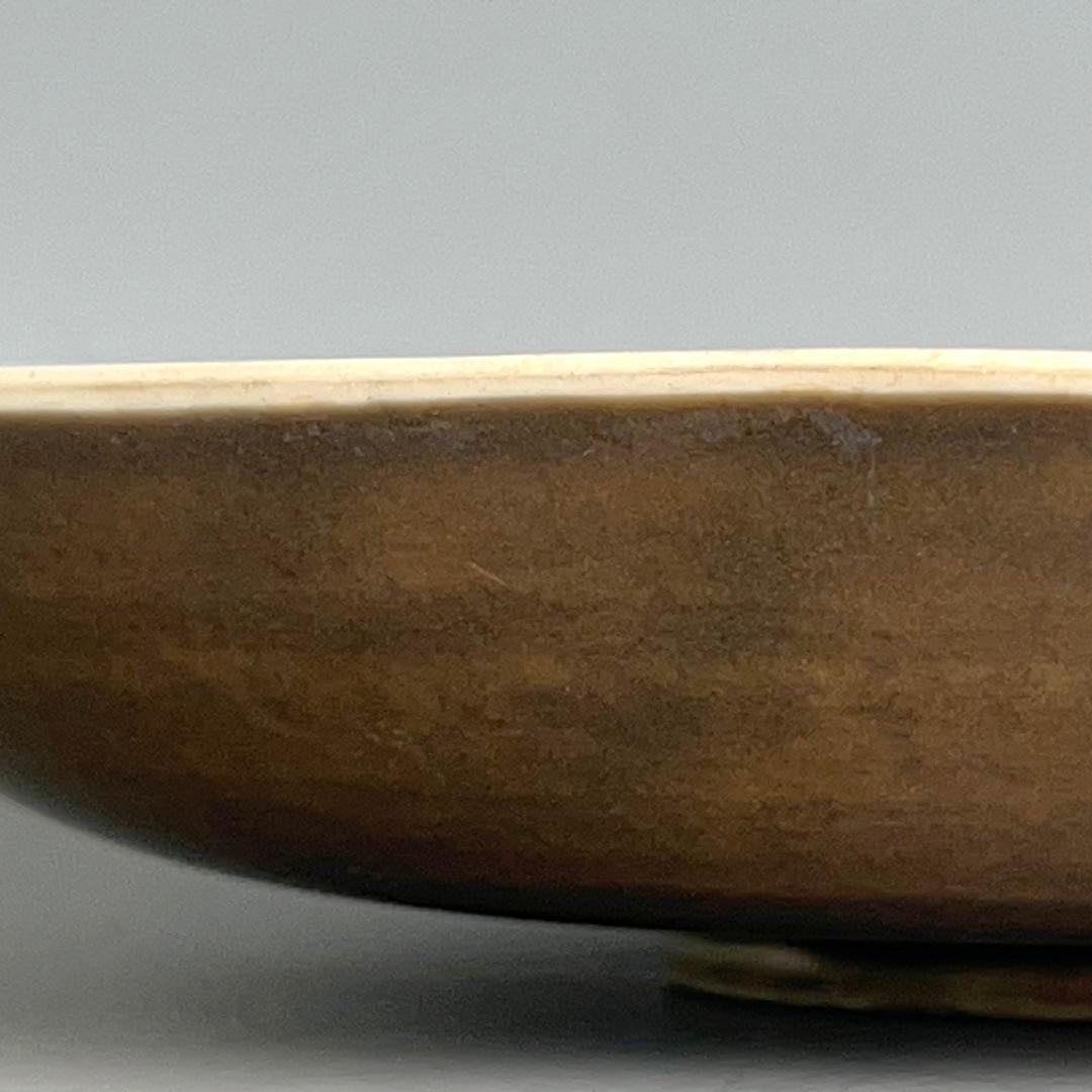 定窯紫金釉鹿紋碗 唐物 中国古玩 中国美術 唐物 擺件 A895