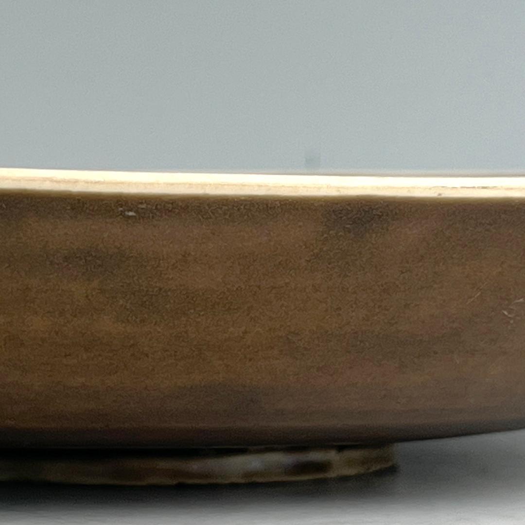 定窯紫金釉鹿紋碗 唐物 中国古玩 中国美術 唐物 擺件 A895