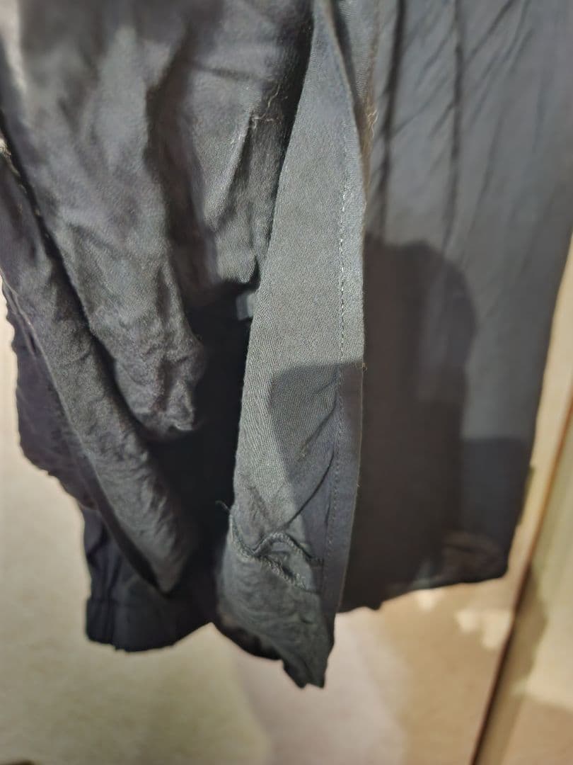 YOJI YAMAMOTO　変則 ワイドパンツ 黒 軽量素材　サイズ3