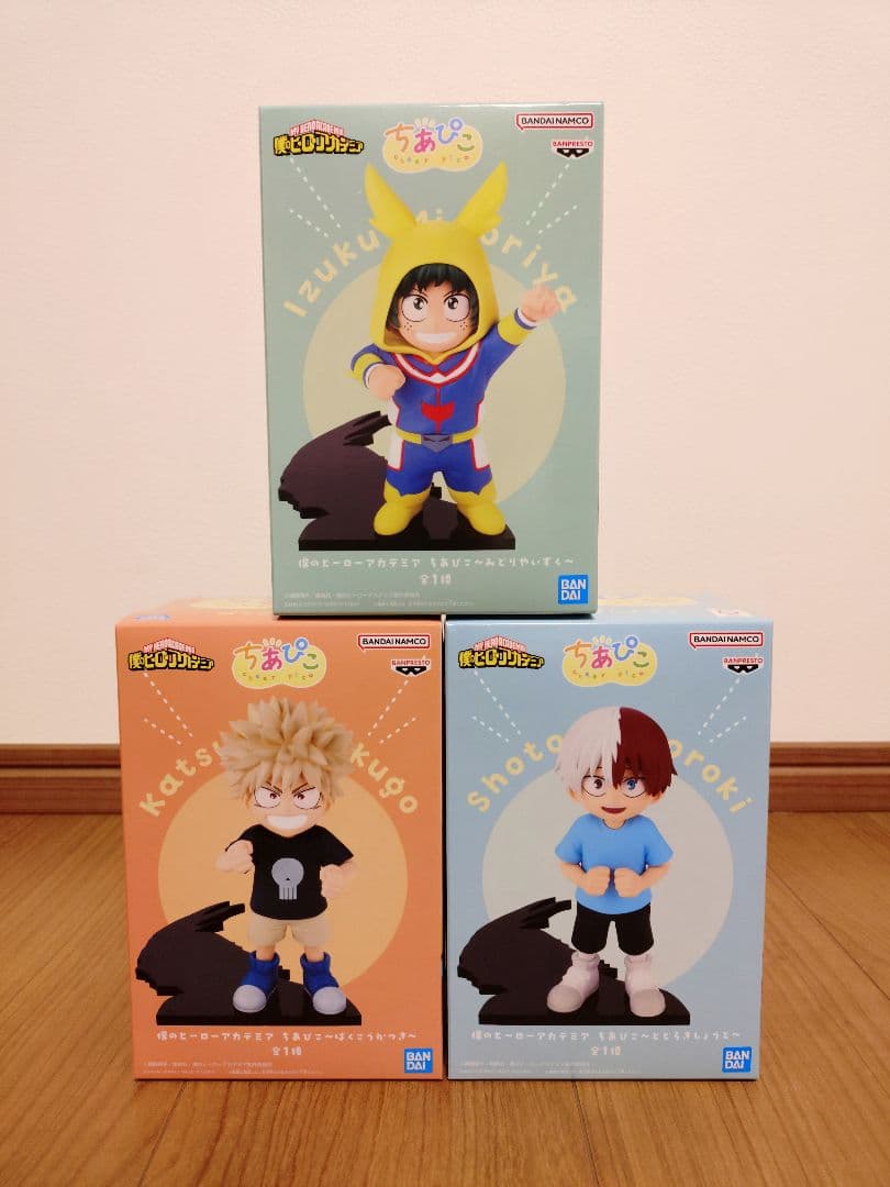 僕のヒーローアカデミア　ちあぴこ　フィギュア　3点まとめ売り