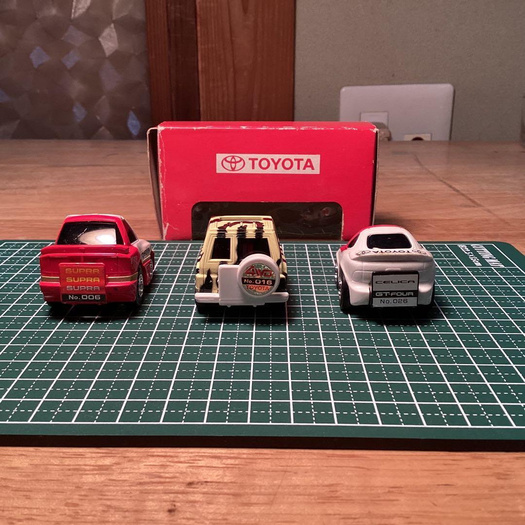 チョロQHG TOYOTA SUPRA ,LAND CRUISER,CELICA