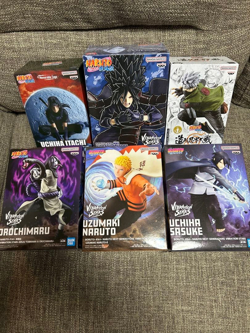 NARUTO フィギュア 6体セット　暗部イタチ　マダラカカシ大蛇丸ナルトサスケ