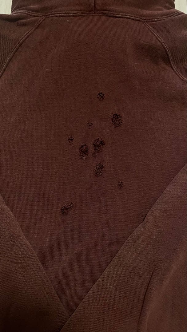 正規品　NUMBER (N)INE エンブレムダメージパーカー フーディ0