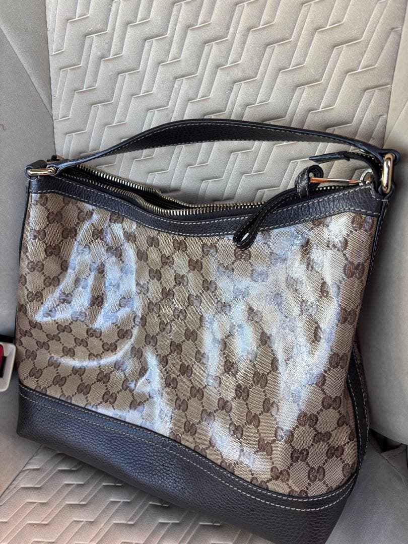 Gucci グッチ　ショルダーバッグ ブラウン ブラック　美品