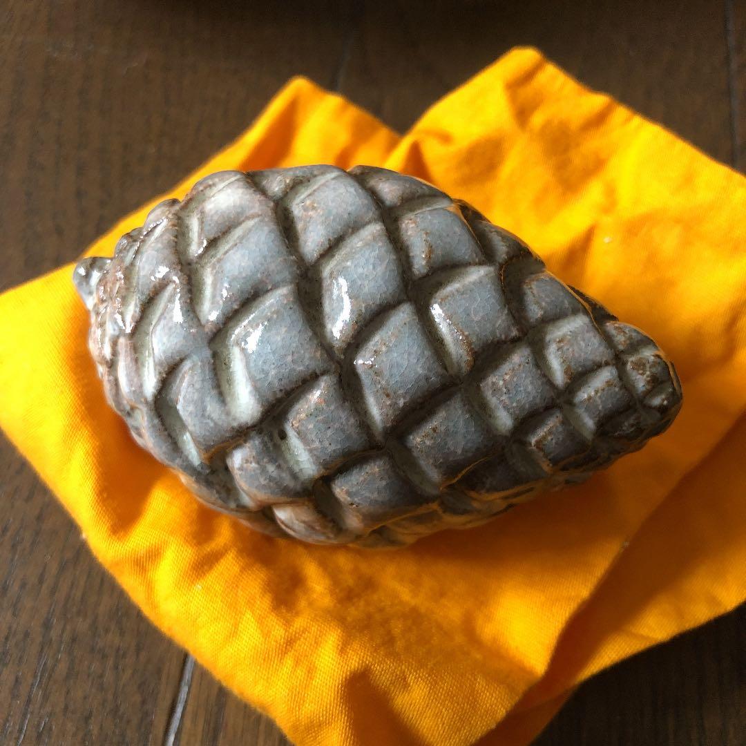 茶道具 萩松実香合　12代田原陶兵衛 萩