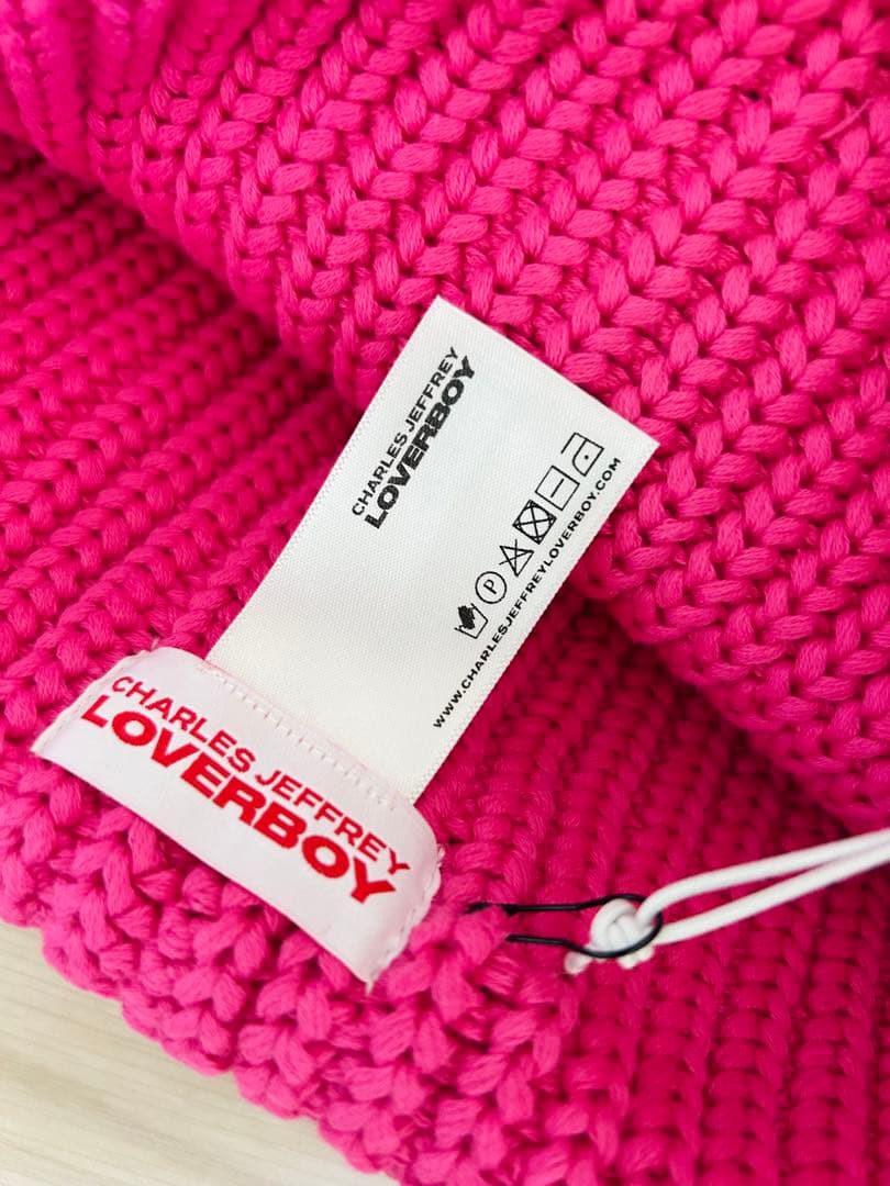 Charles Jeffrey LOVERBOY ニット帽 PINK【男女兼用】