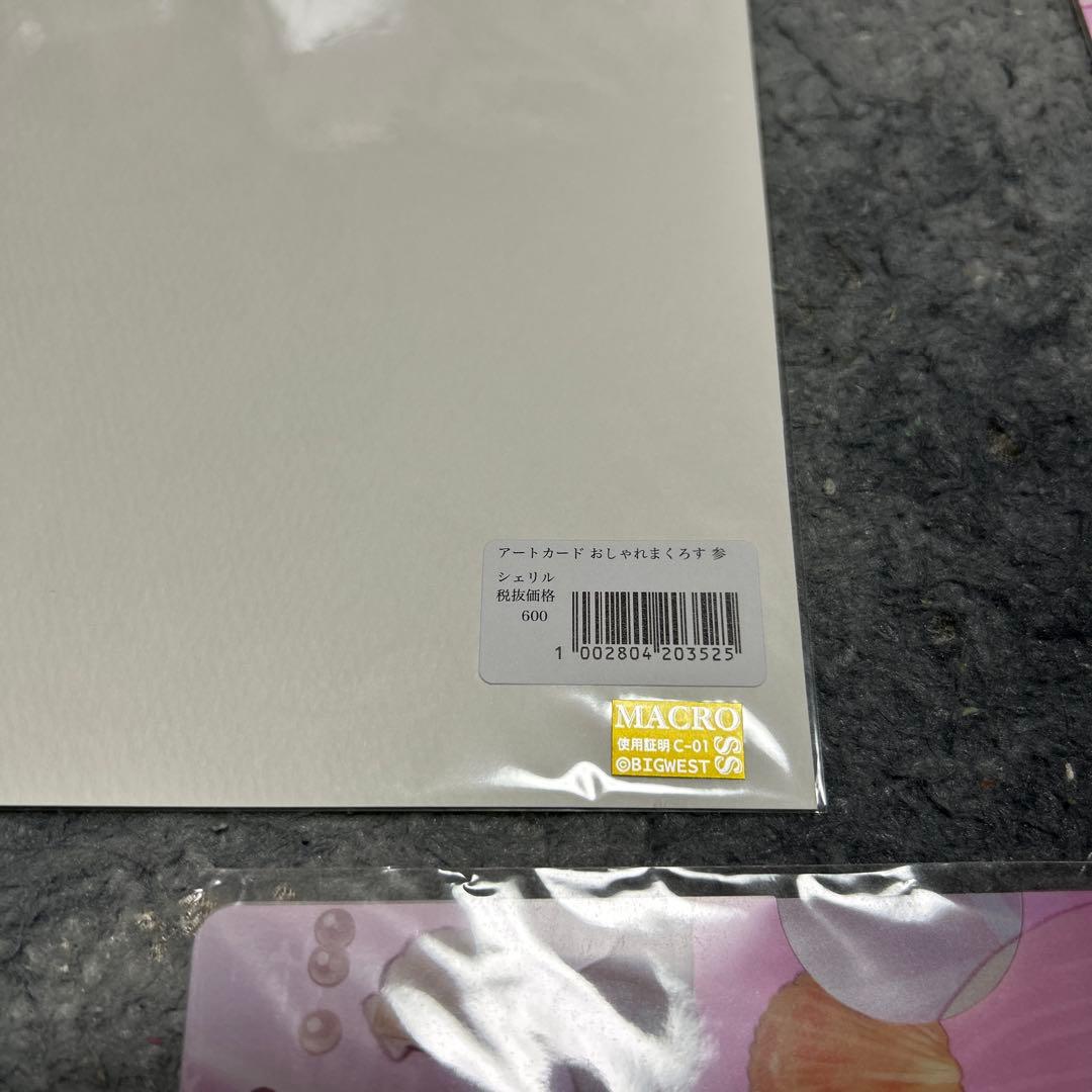 おしゃれまくろす　ふろんてぃあ　アートカード　クリアファイル　シェリル　ランカ