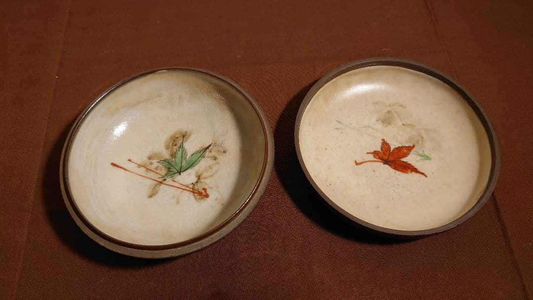 古玩　粉彩　華の図　蔵出し　香合　蓋物　アンティーク香合　１客