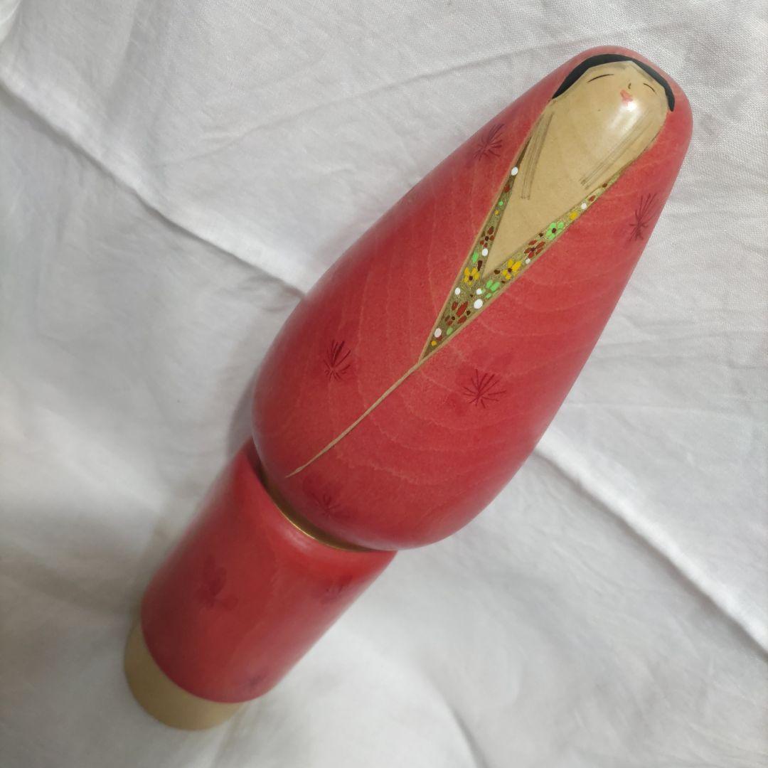 弥治郎系(新型)こけし　高橋はしめ工人　梅衣