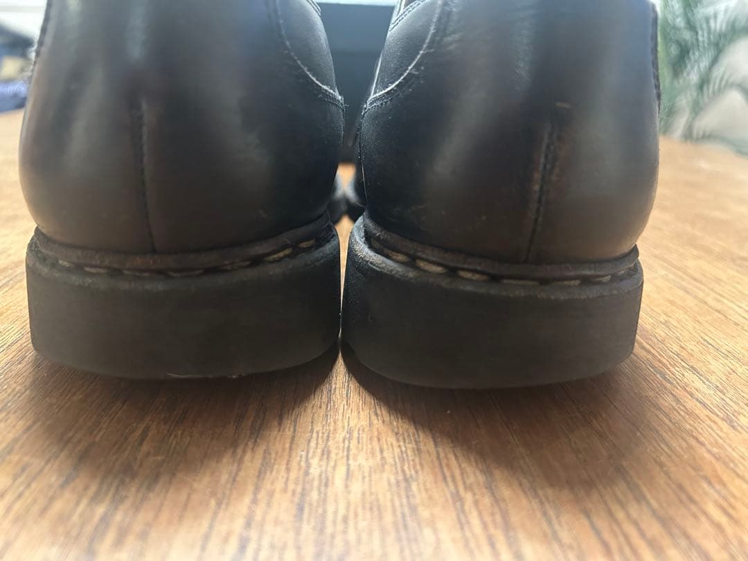 Paraboot ブラック レザー ビジネスシューズ