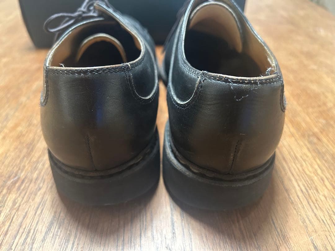 Paraboot ブラック レザー ビジネスシューズ