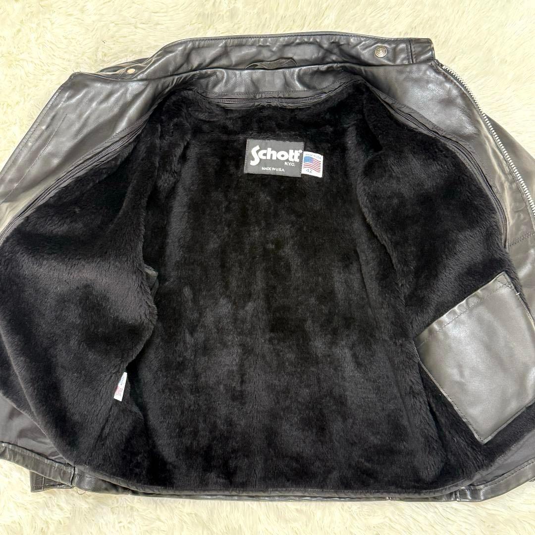 米国製42⭐️ 近年モデル Schott ショット 641 シングルライダース