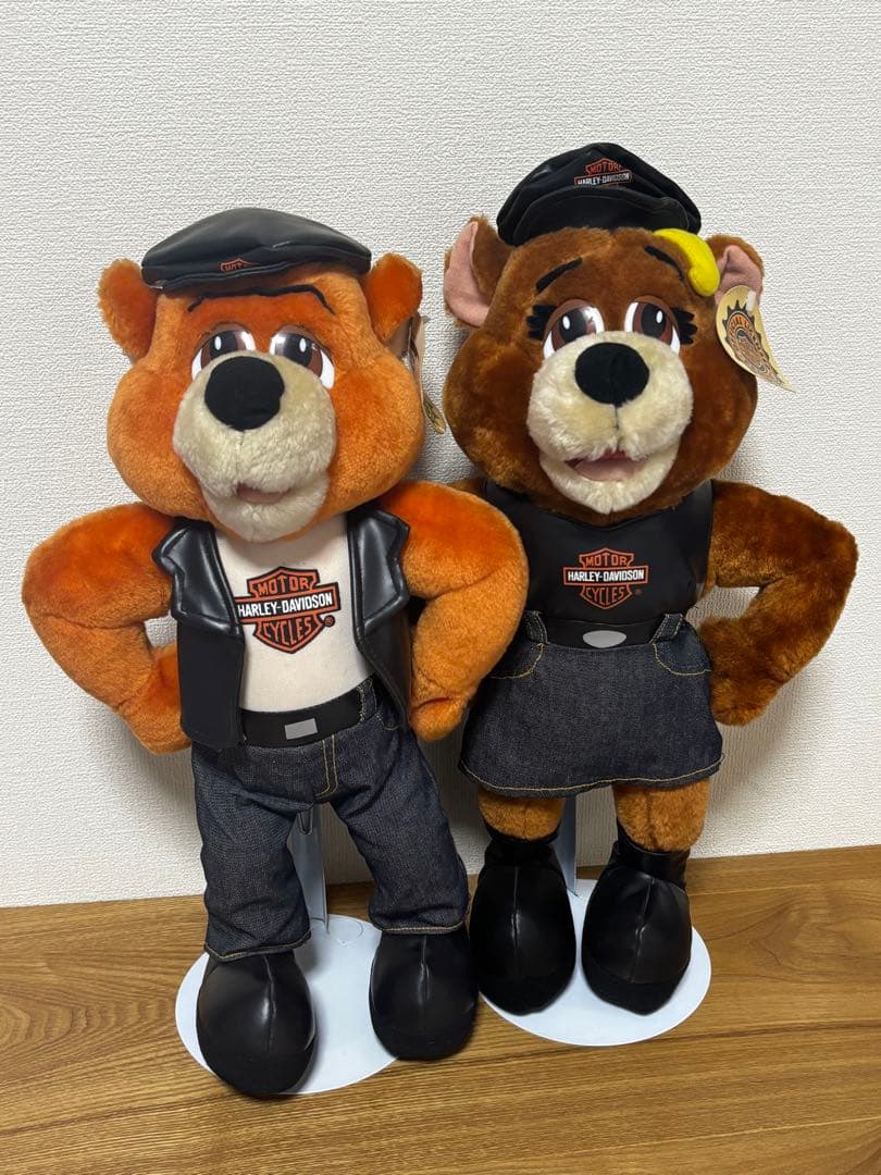 希少 Harley-Davidson ヴィンテージ クマ ぬいぐるみ 2体セット