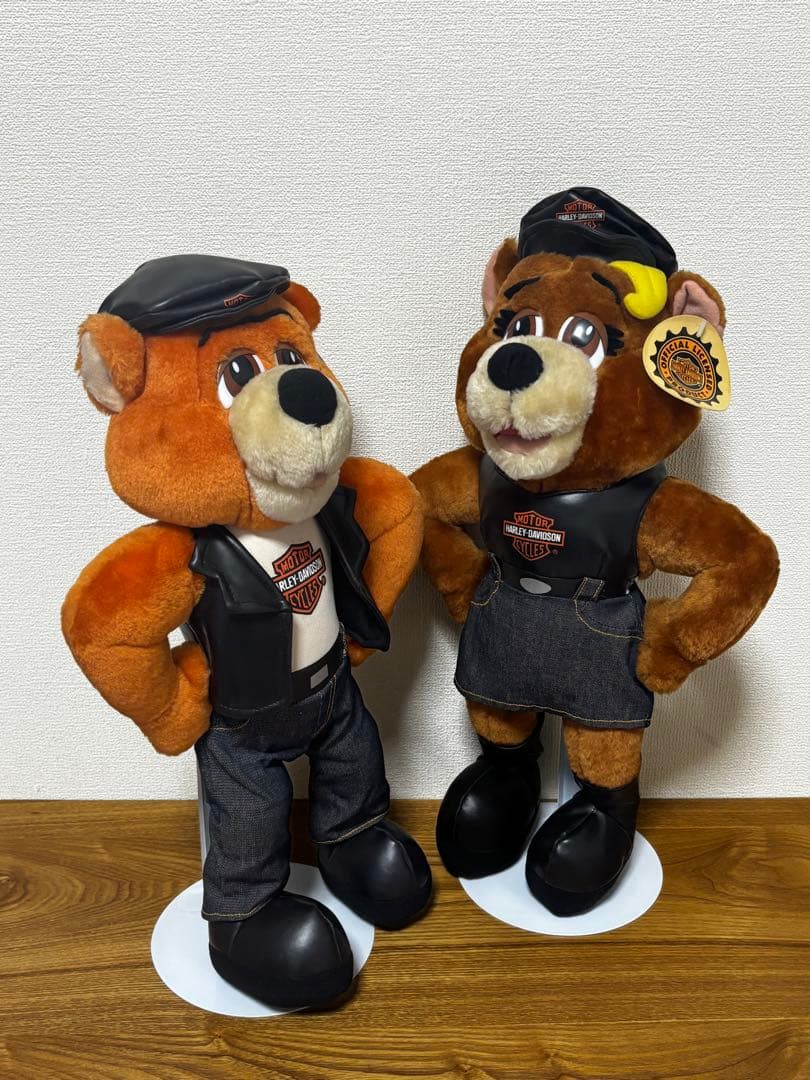 希少 Harley-Davidson ヴィンテージ クマ ぬいぐるみ 2体セット