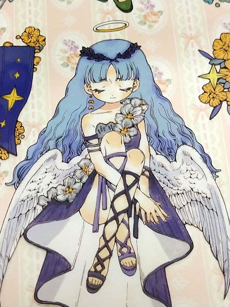 J547＃小天使(PET)田小宝的星空切り売り海外人物マステ女の子