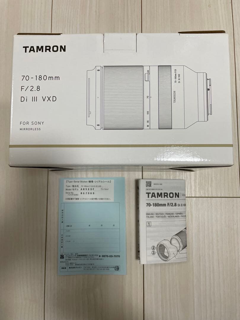 レンズ(ズーム) TAMRON 70-180mm F2.8 Di III VXD