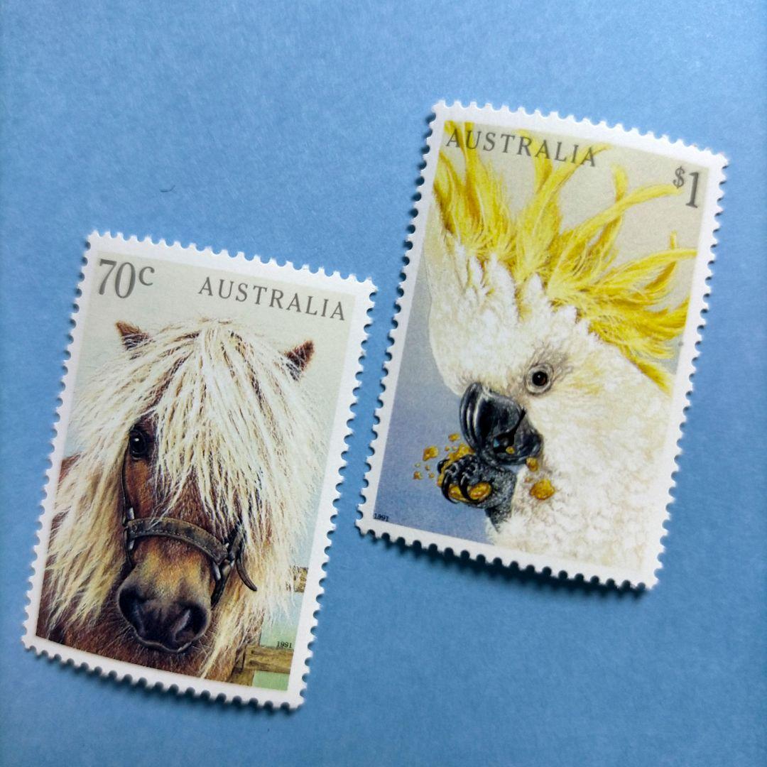 3029 外国切手 オーストラリア 1991年 犬 猫 動物 4種完