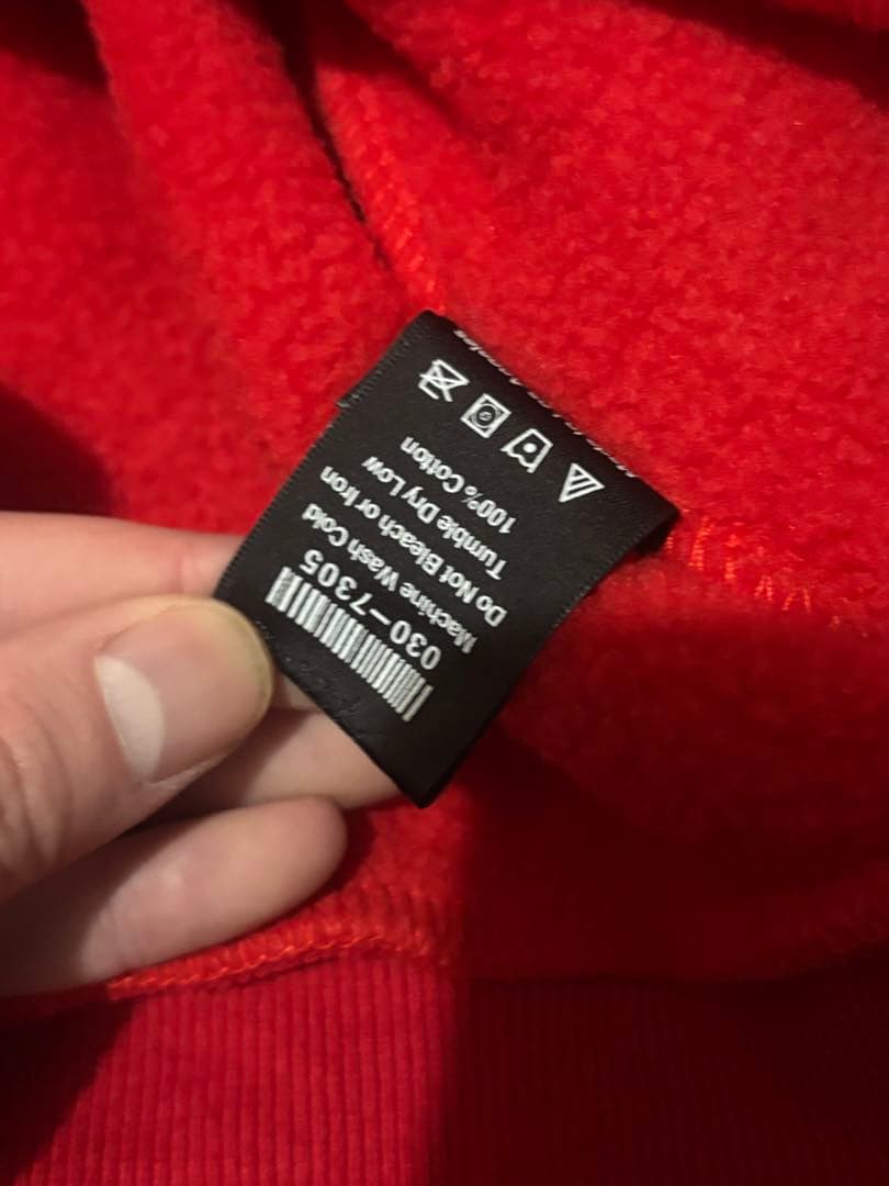 sp5der red ロゴ パーカー