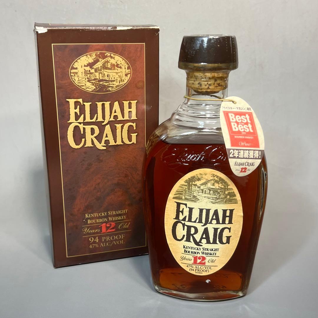 未開栓 古酒 エライジャクレイグ 12年 ウイスキー 箱付 希少