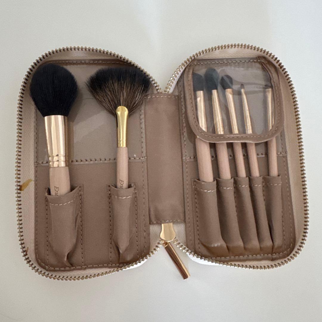 かじえり　エナモル　メイクブラシセット　熊野筆