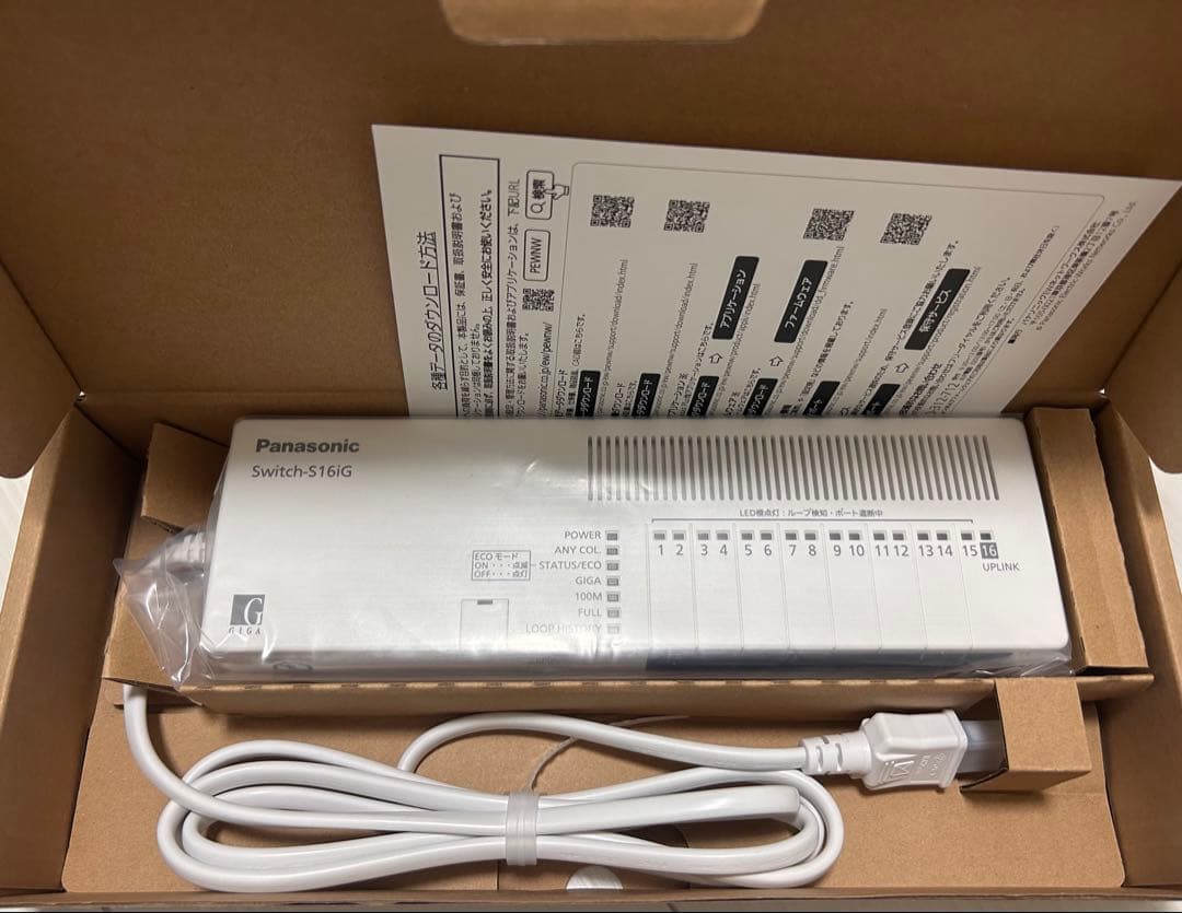 Panasonic Switch-S16iG PN24160G9 16ポート
