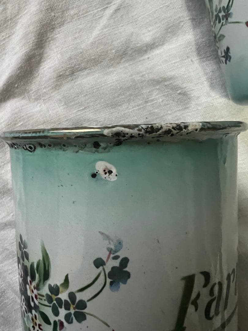 激レア♡フランスアンティーク　JAPY ホーロー　キャニスター　フルセット