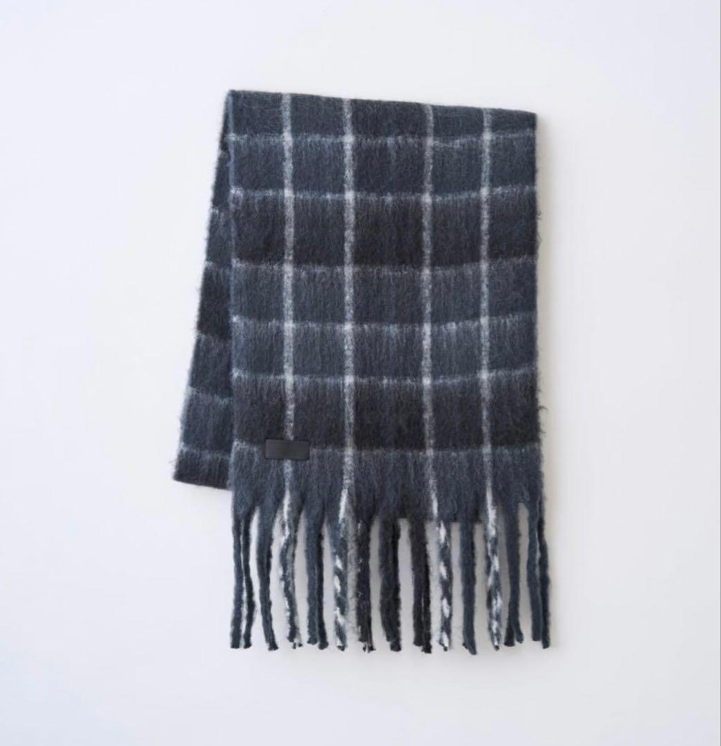 ABYTS 佐藤健 新品 SHAGGY CHECK STOLE チェックストール