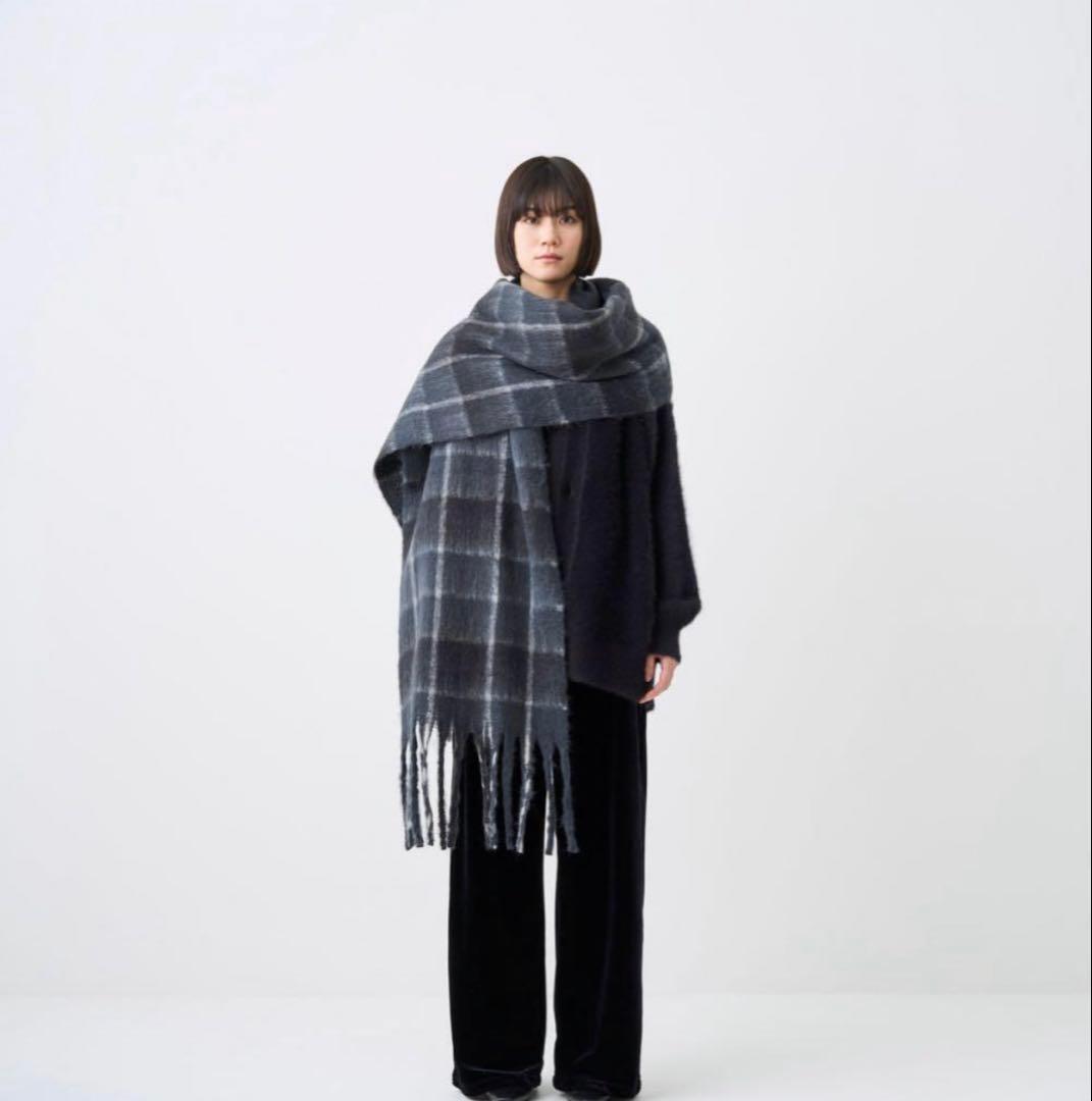 ABYTS 佐藤健 新品 SHAGGY CHECK STOLE チェックストール