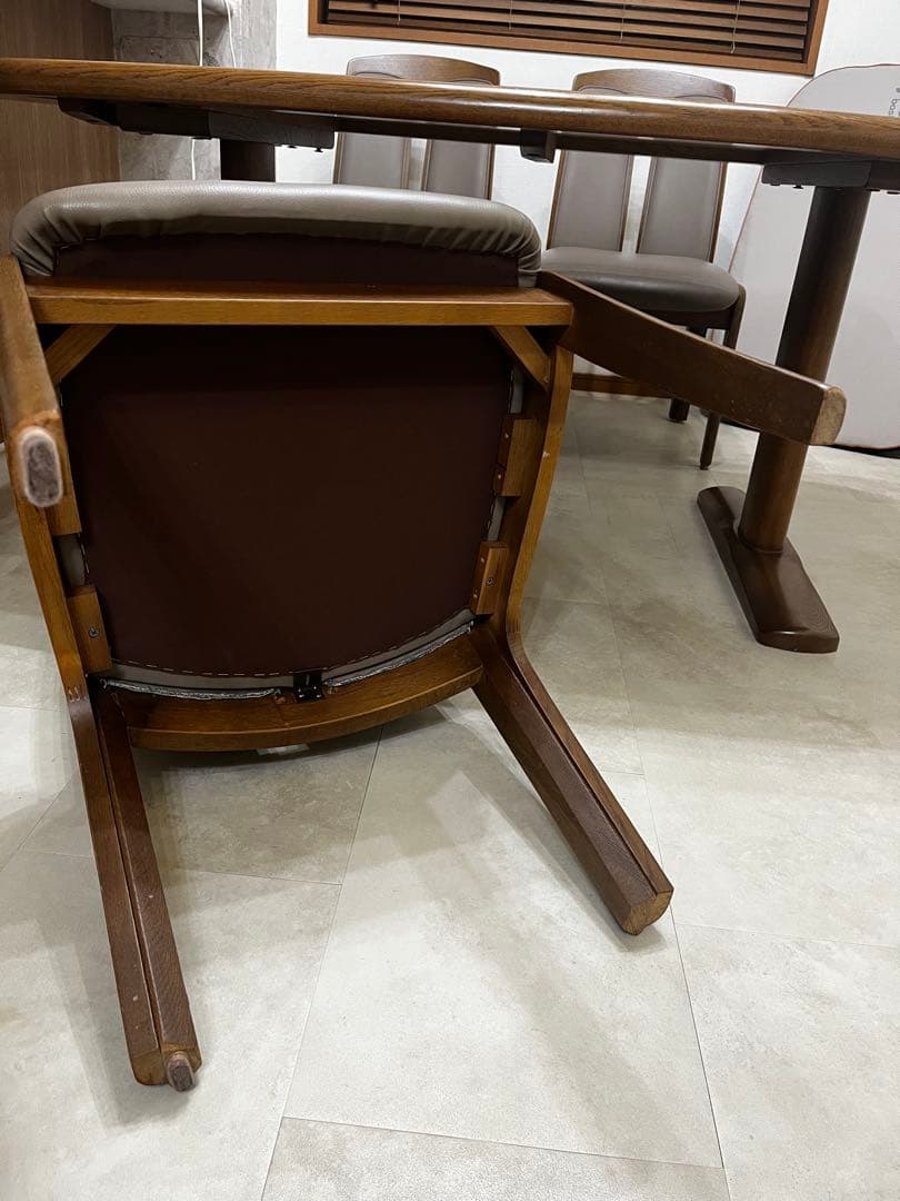 ꧁飛騨家具꧂ダイニングテーブル&チェア4脚セット 飛騨産業 イバタ