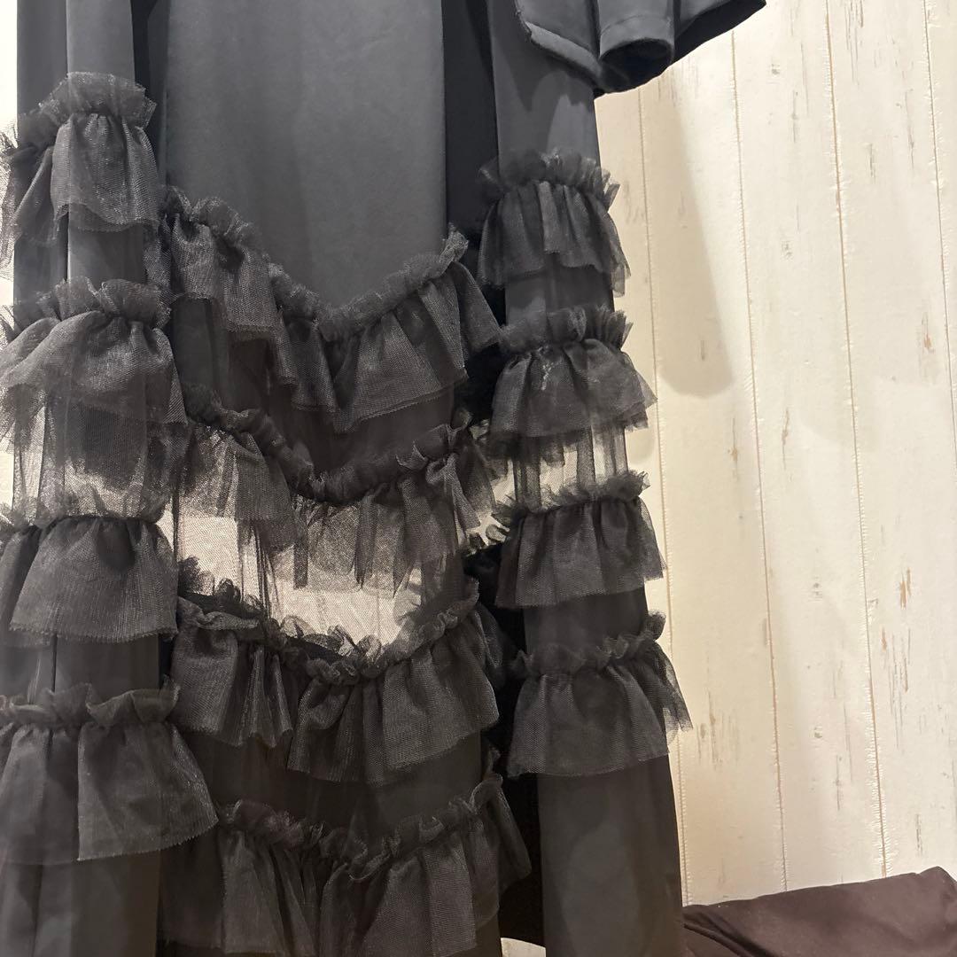 スーツ・フォーマル・ドレス Transparent hem setup dress