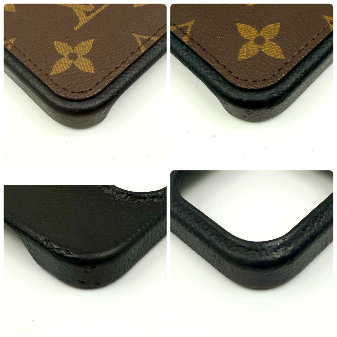 鑑定済 ルイヴィトン モノグラム iPhone 15pro バンパー ケース 黒