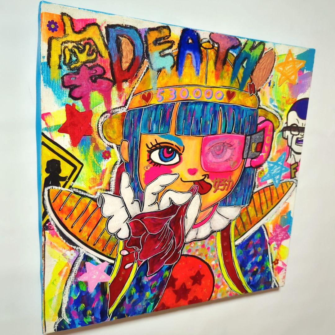 【一点物アートSALE】花の蜜を吸う戦闘力（女子力）高め女