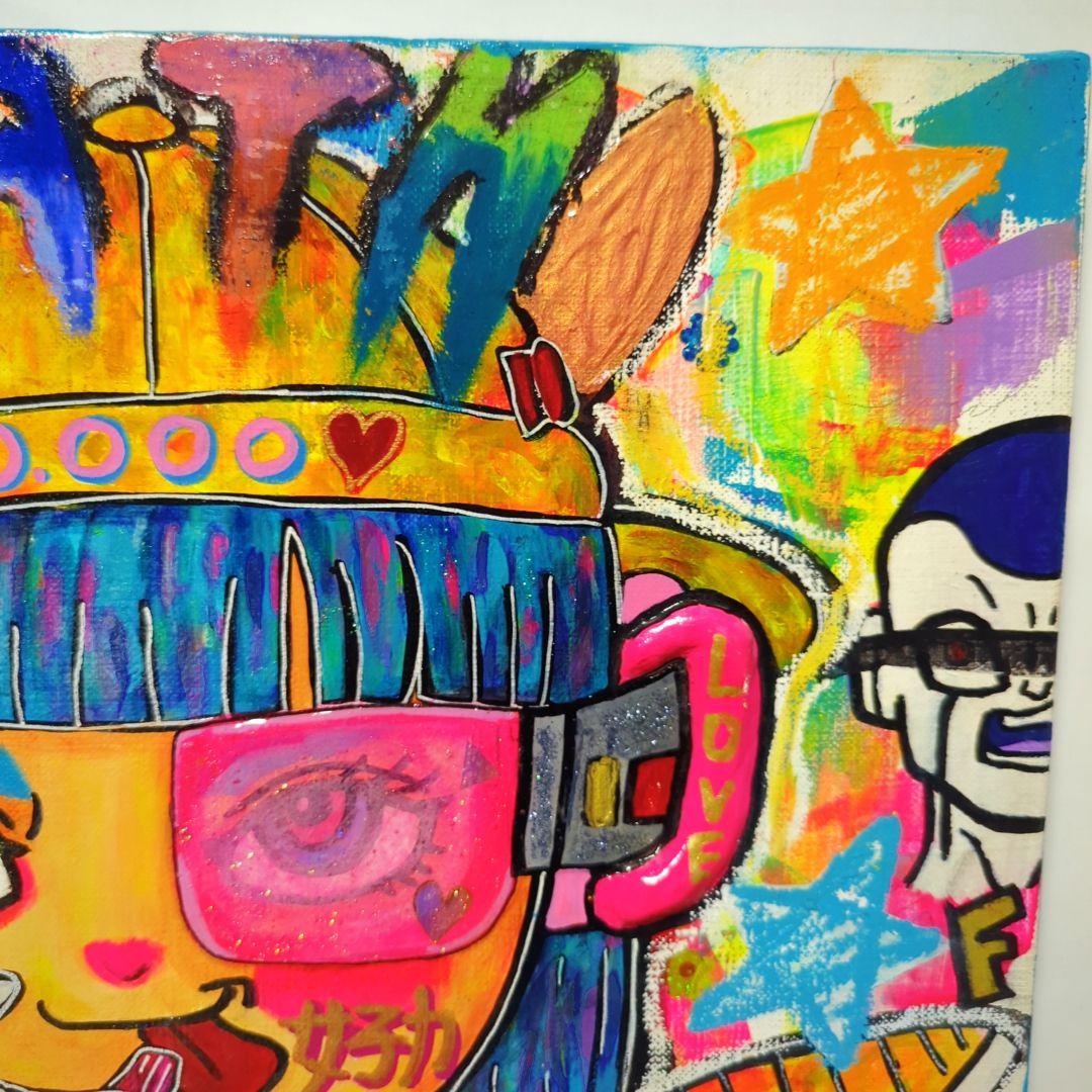 【一点物アートSALE】花の蜜を吸う戦闘力（女子力）高め女