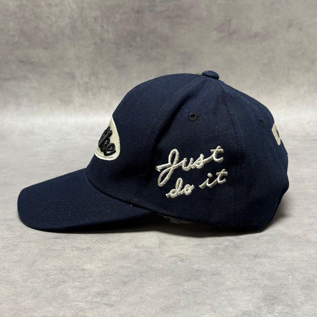 90s ヴィンテージ OLD NIKE ナイキ スナップバックキャップ ネイビー