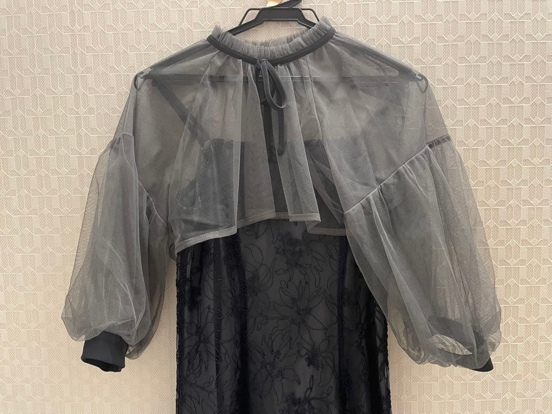 LEJA リボンシアーボレロレースマーメイドワンピースドレス