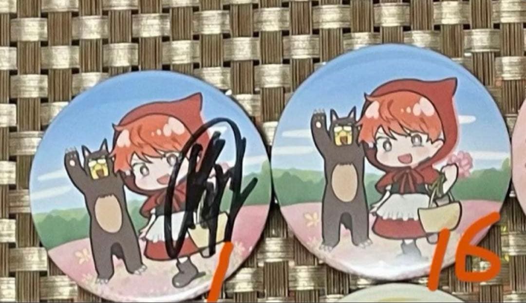 めいちゃん　缶バッジ（シークレット、直筆サイン入あり）