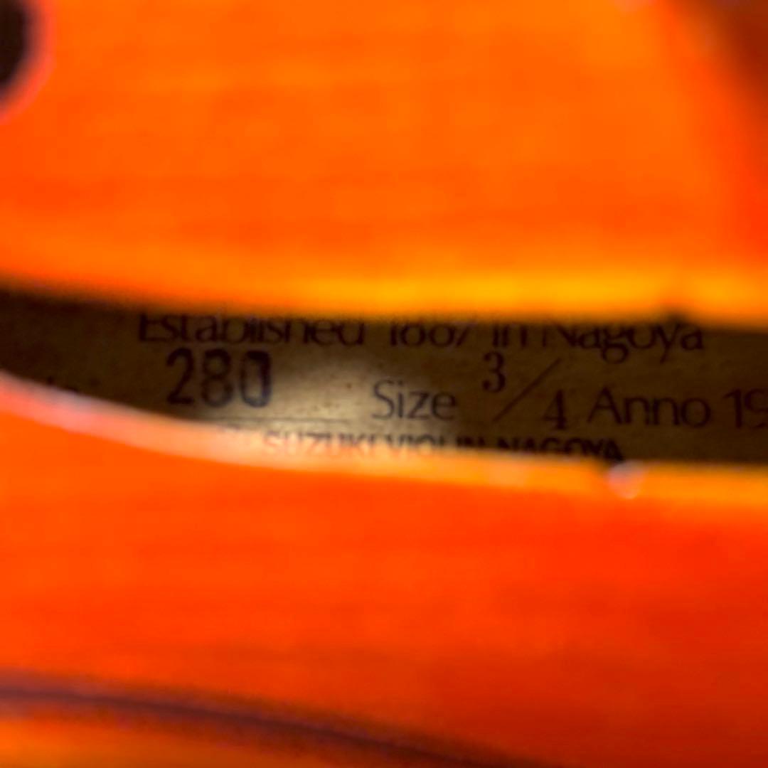 ✨美品✨SUZUKI スズキ バイオリン No.280 3/4 1983年製