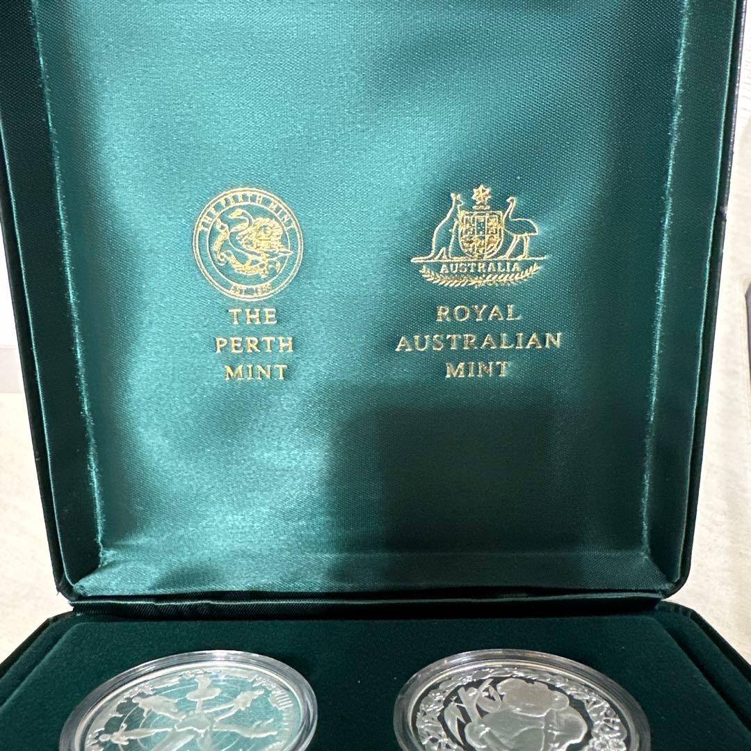 7月SALE☆2000年☆シドニーオリンピック☆公式記念☆5ドル銀貨4枚セット☆