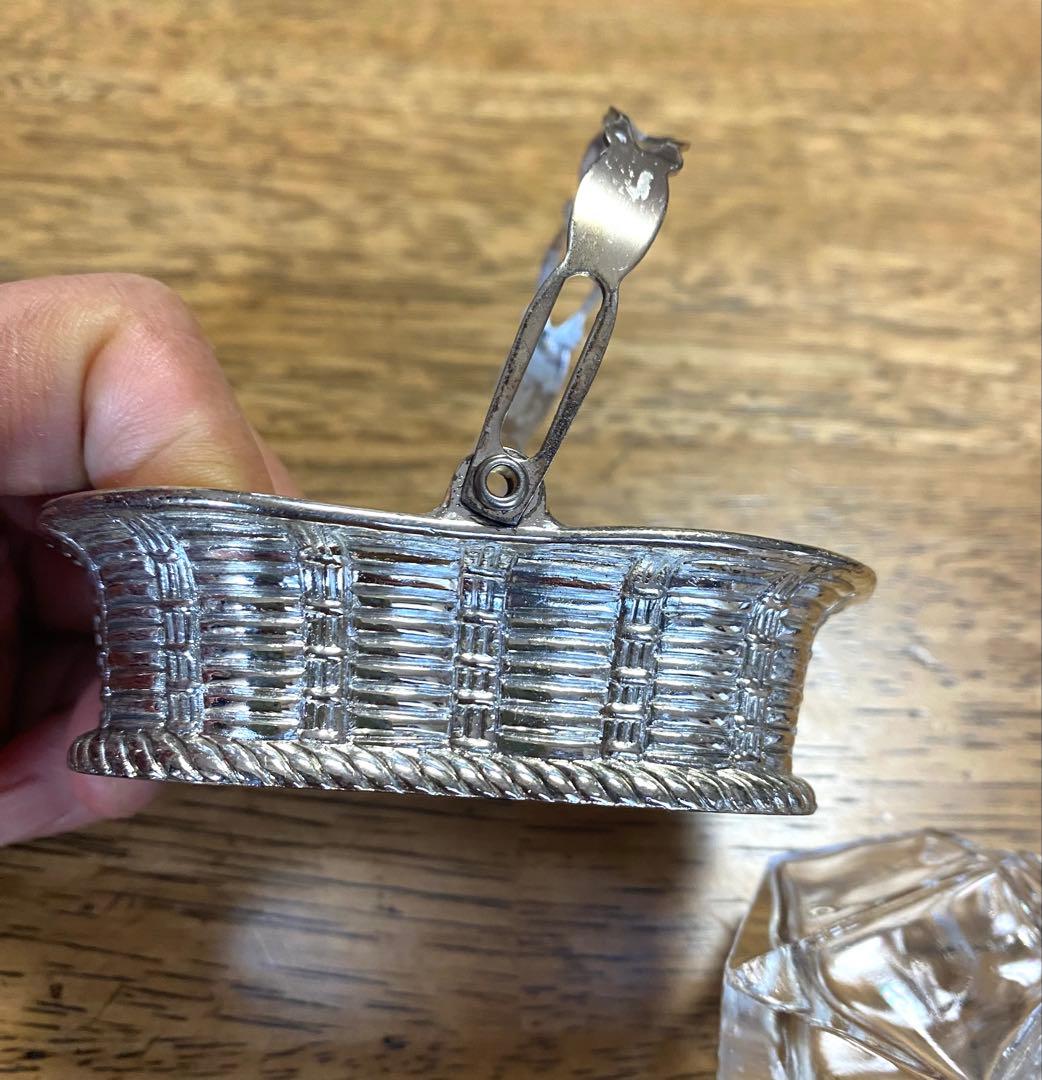 銀製 バスケット型 塩・胡椒入れセット日本製. 珍しい物品